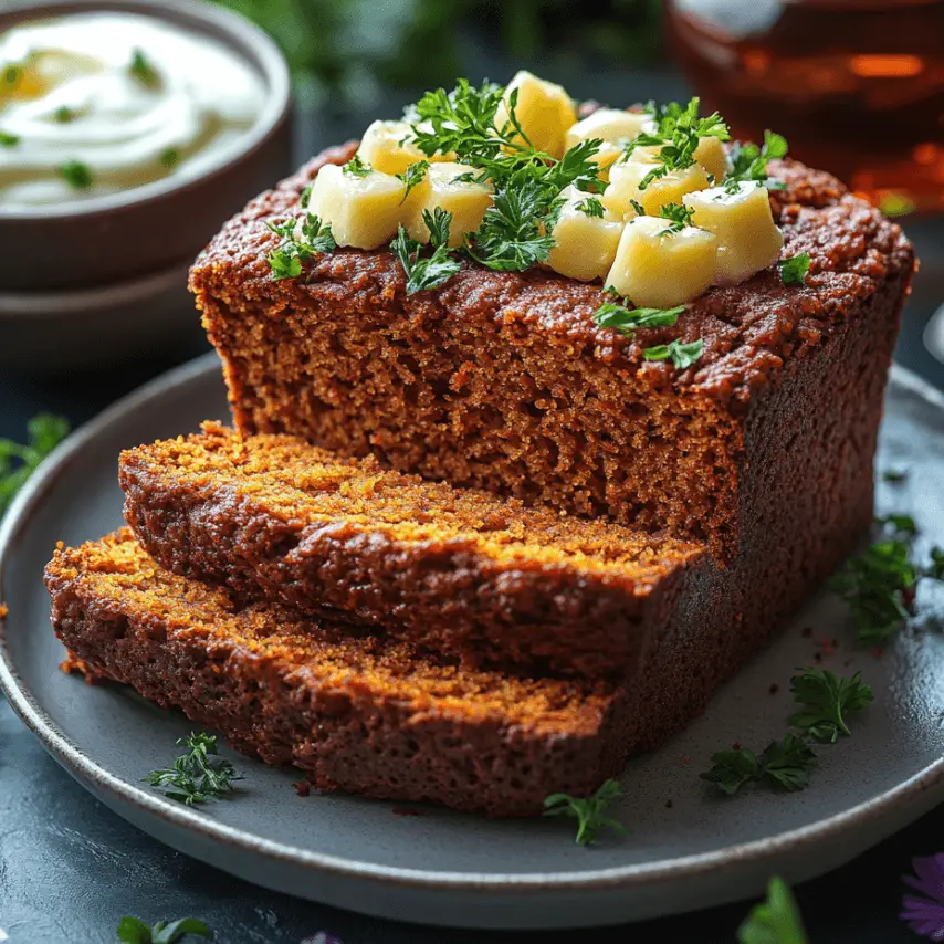 Freshly Baked Carrot Ginger Loaf with Cinnamon Swirl