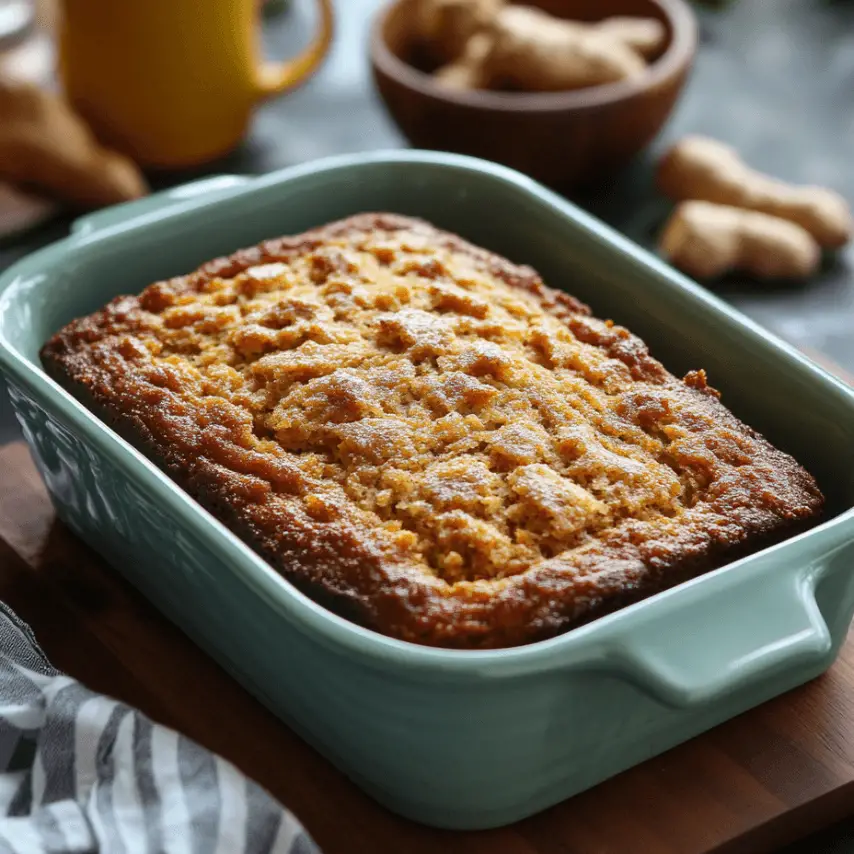 Freshly Baked Carrot Ginger Loaf with Cinnamon Swirl