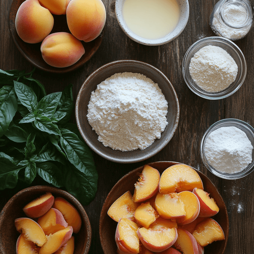 Freshly Baked Peach Cobbler Loaf