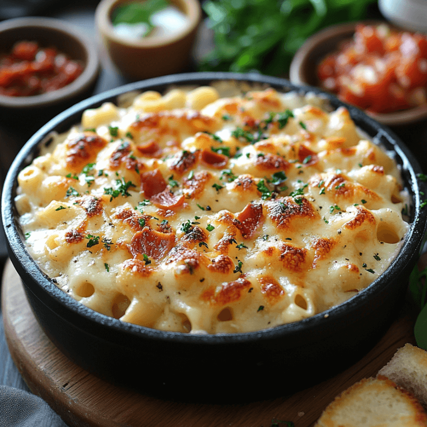 Garlic Parmesan Mac and Cheese – Creamy and Golden Perfection