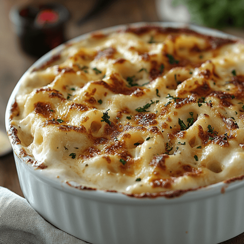 Garlic Parmesan Mac and Cheese – Creamy and Golden Perfection