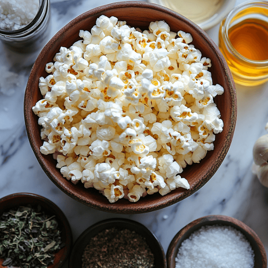 Golden Parmesan Herb Popcorn Bark