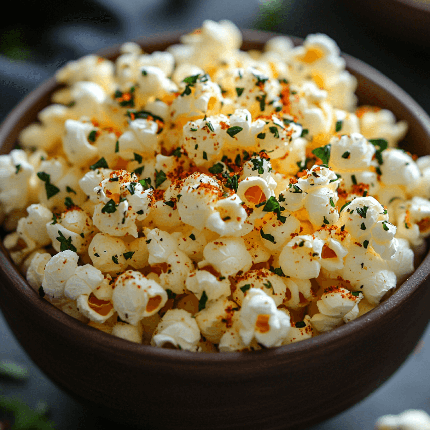 Golden Parmesan Herb Popcorn Bark