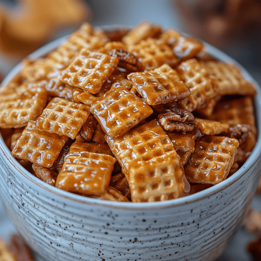 Salted Caramel Muddy Buddies: A Sweet & Salty Delight