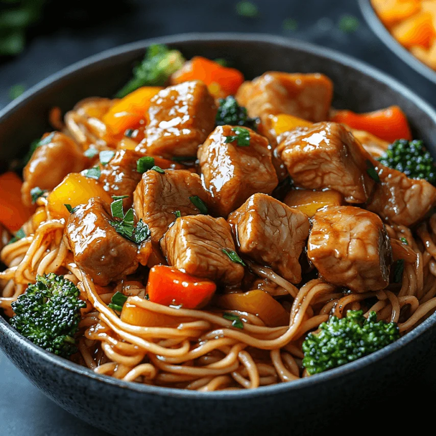 Sticky Honey Soy Chicken Noodles – Sweet & Savory Perfection