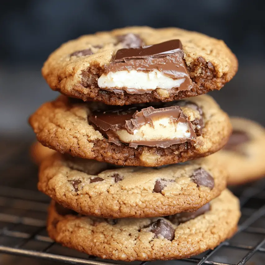 Reese’s Stuffed Chocolate Chip Cookies Freshly Baked