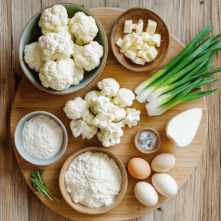 Basic Cauliflower Fritters on Plate – Crispy & Golden Brown