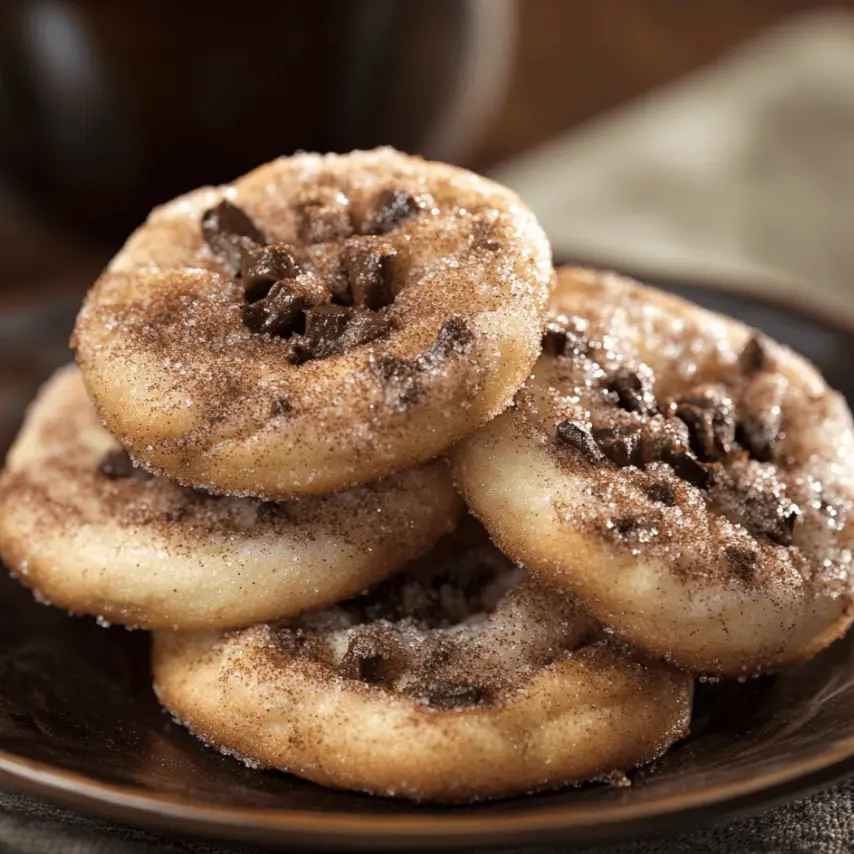 Churro Cheesecake Cookies with Cinnamon Sugar Coating