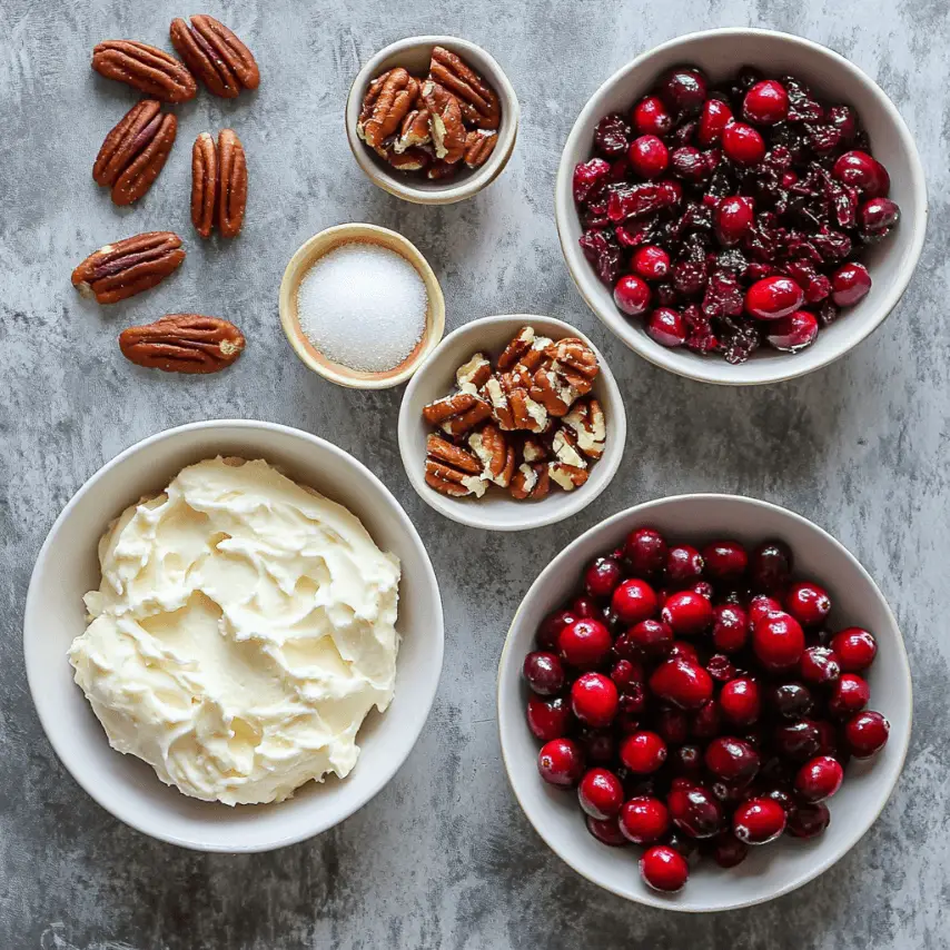Cranberry Cream Cheese Spread on Crackers