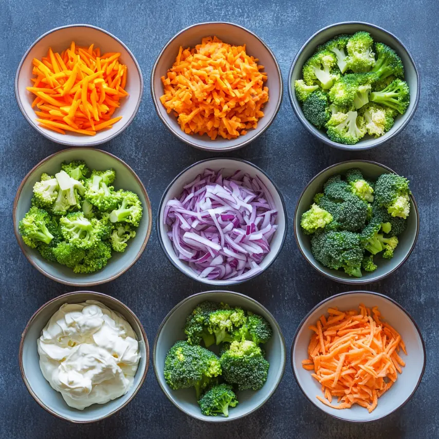 Creamy Broccoli Salad with Bacon and Almonds