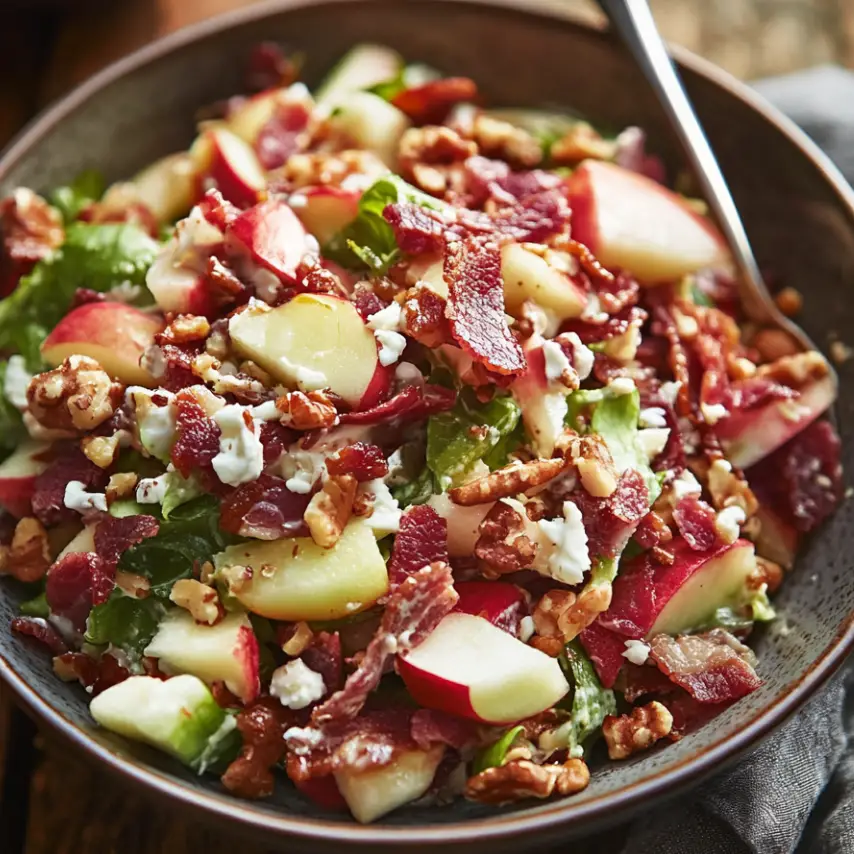 Creamy Broccoli Salad with Bacon and Almonds