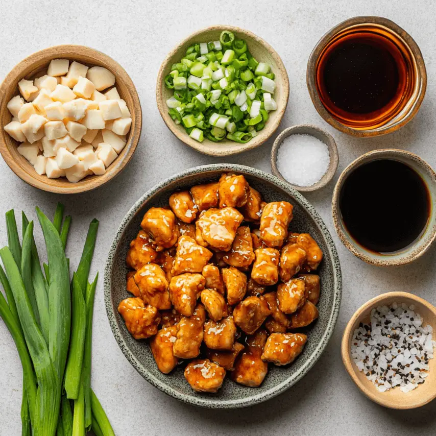 Crispy Chinese Honey Garlic Chicken Fresh from the Pan