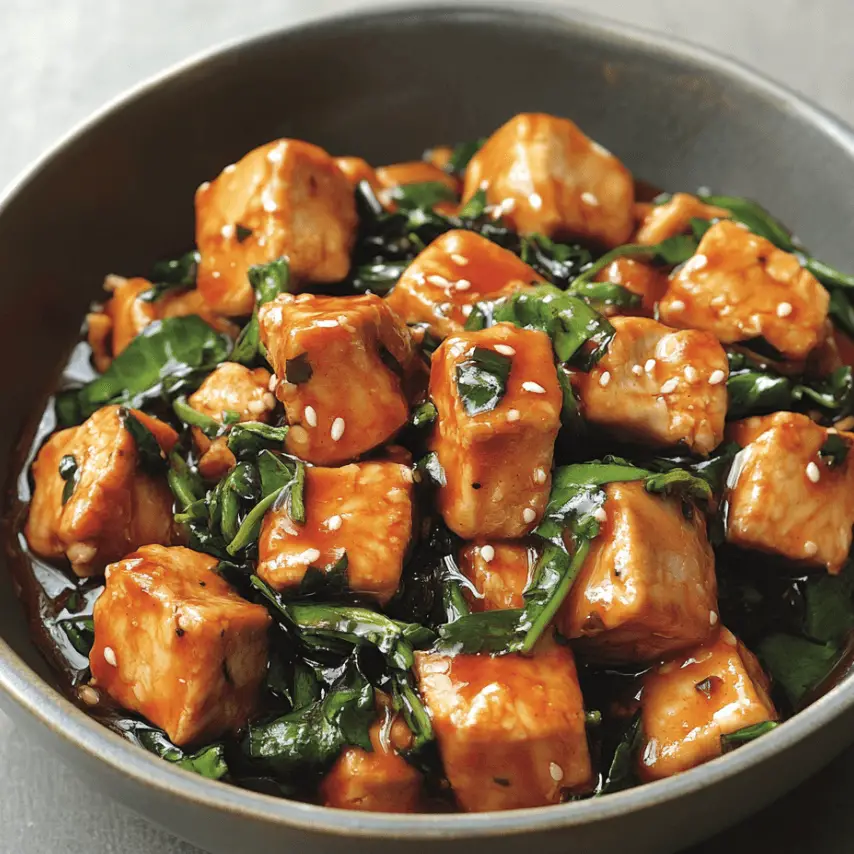 Crispy Chinese Honey Garlic Chicken Fresh from the Pan