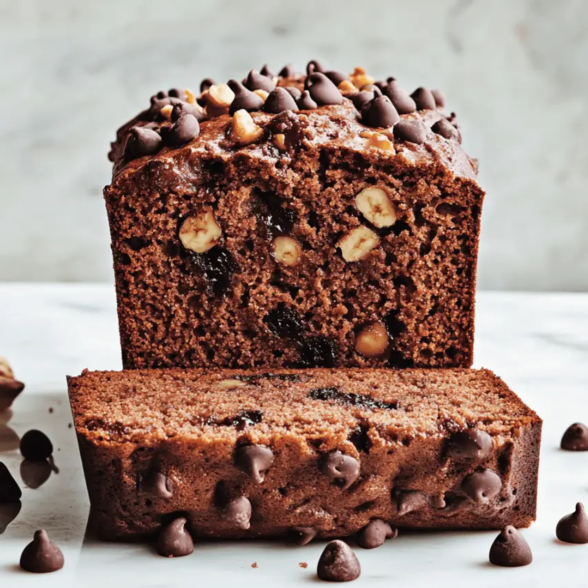 Freshly Baked Old-Fashioned Banana Bread Loaf