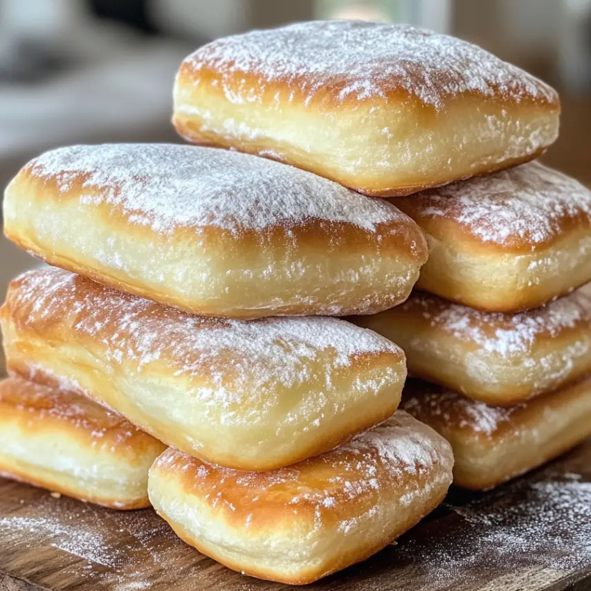 Freshly Fried Vanilla French Beignets with Powdered Sugar
