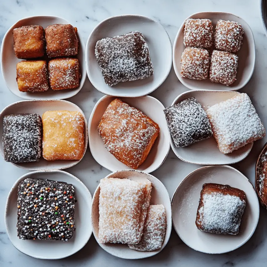 Freshly Fried Vanilla French Beignets with Powdered Sugar