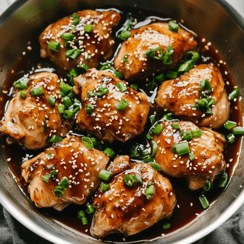 Korean Braised Chicken Thighs with Vegetables