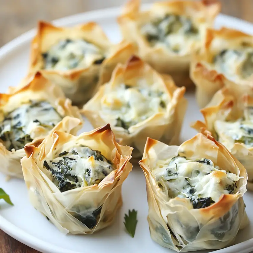 Spinach Dip Bites Appetizer Platter