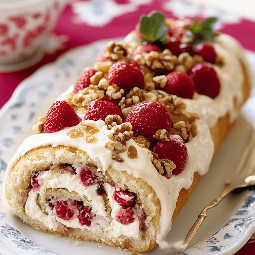 Strawberry Cheesecake Cinnabon Rolls Freshly Baked