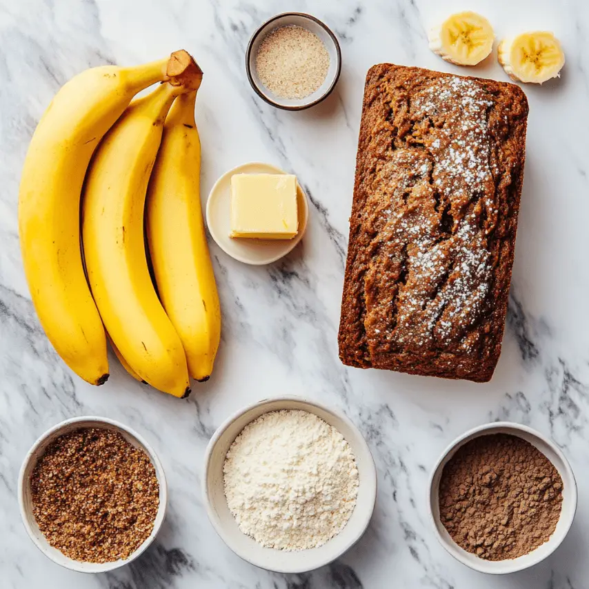 Super Moist Banana Bread Loaf Fresh Out of the Oven