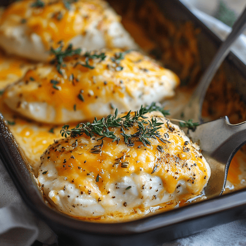 Cheddar Herb Chicken Breast Bake for a Tasty Dinner!