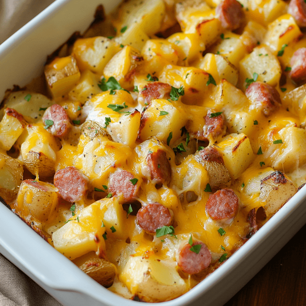 Cheesy Ranch Potatoes and Smoked Sausage: A Delicious Duo!