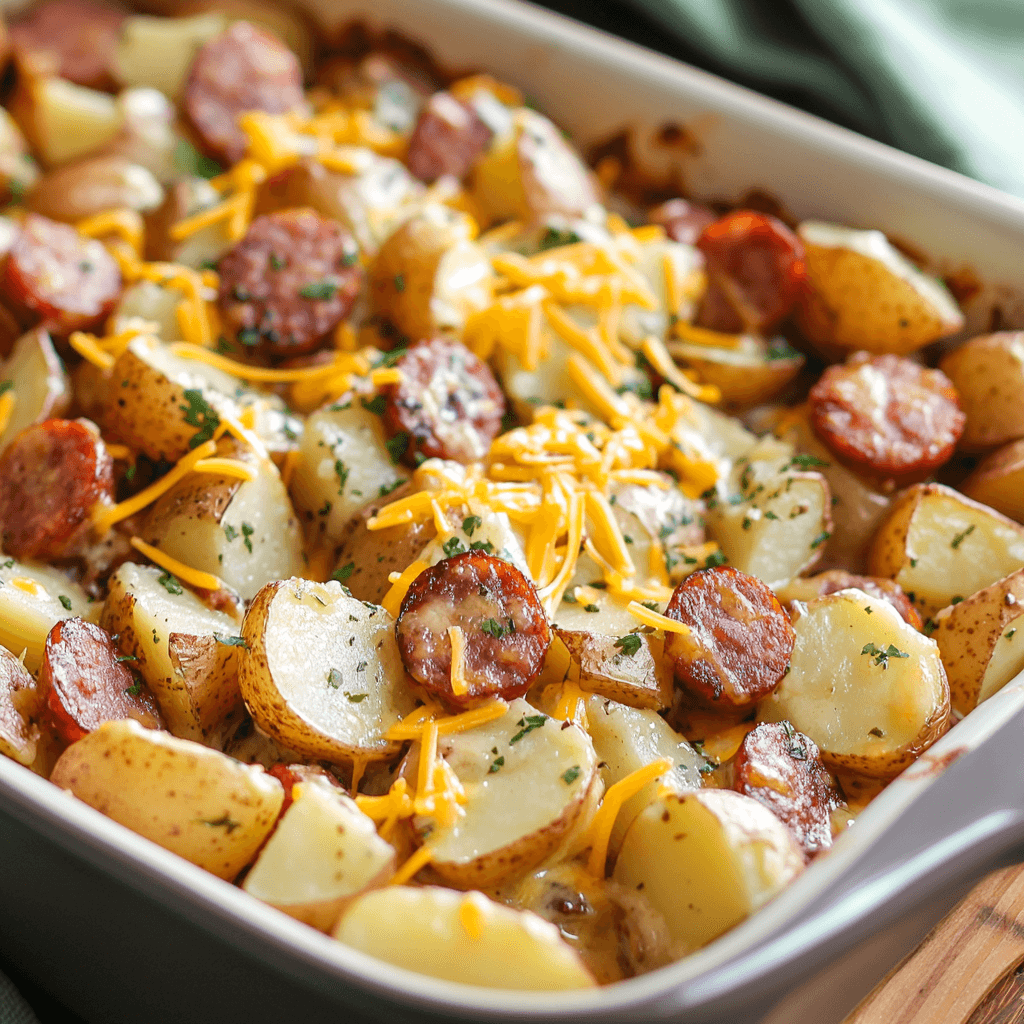 Cheesy Ranch Potatoes and Smoked Sausage: A Delicious Duo!