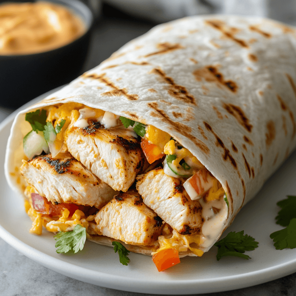 Chipotle Ranch Grilled Chicken Burrito Recipe You'll Love!