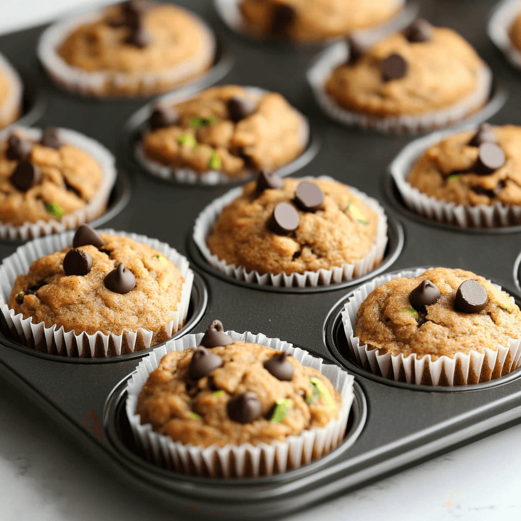 Chocolate chip zucchini muffins you'll crave every time!