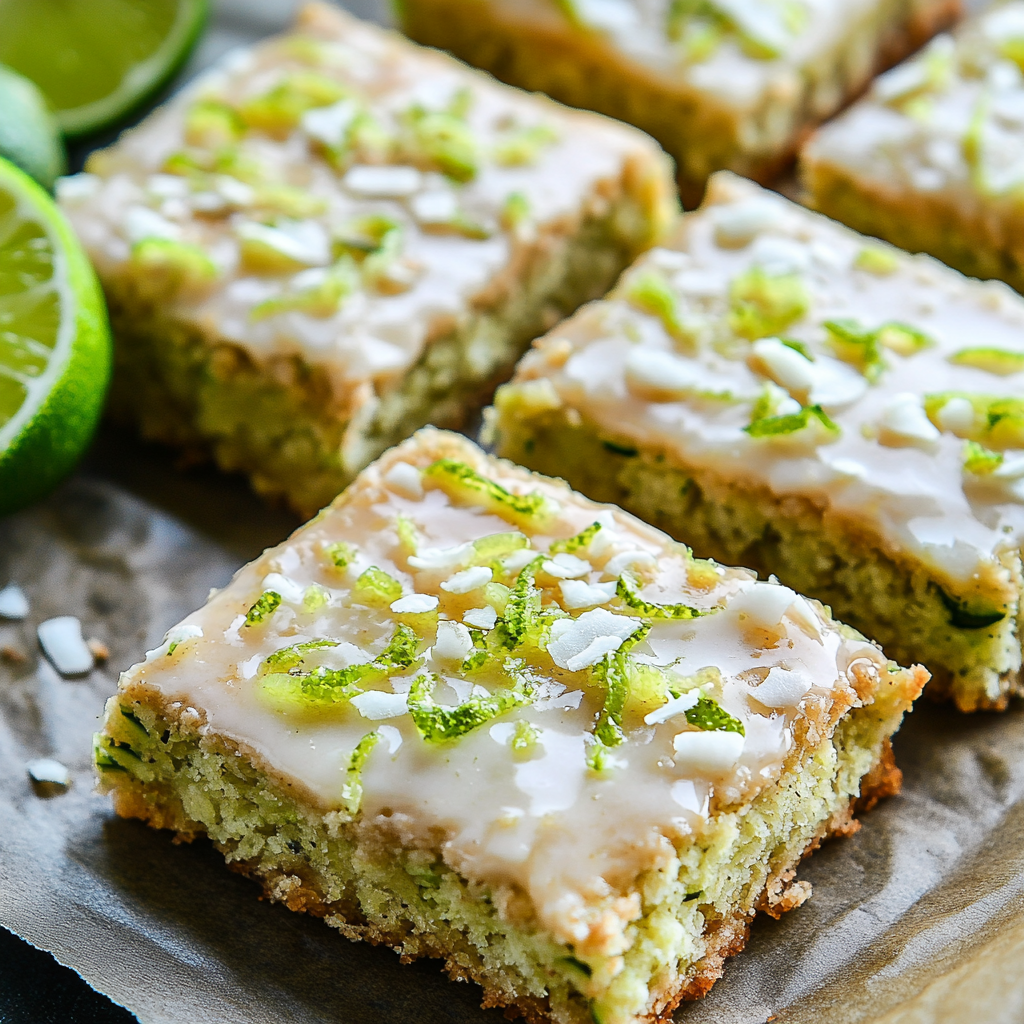 Coconut Lime Zucchini Bread Bars: A Sweet Delight Awaits!