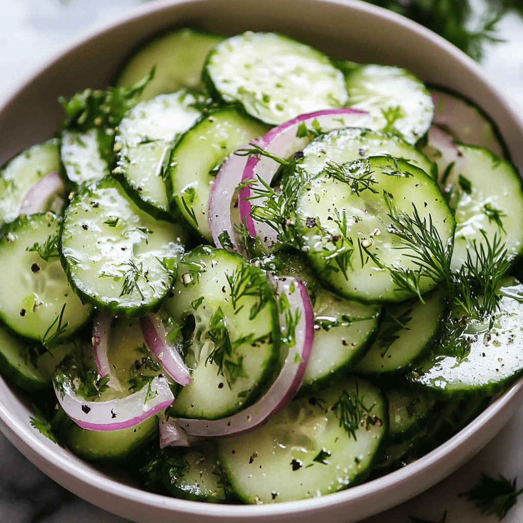 Cucumber salad: Discover the secret to fresh flavor!