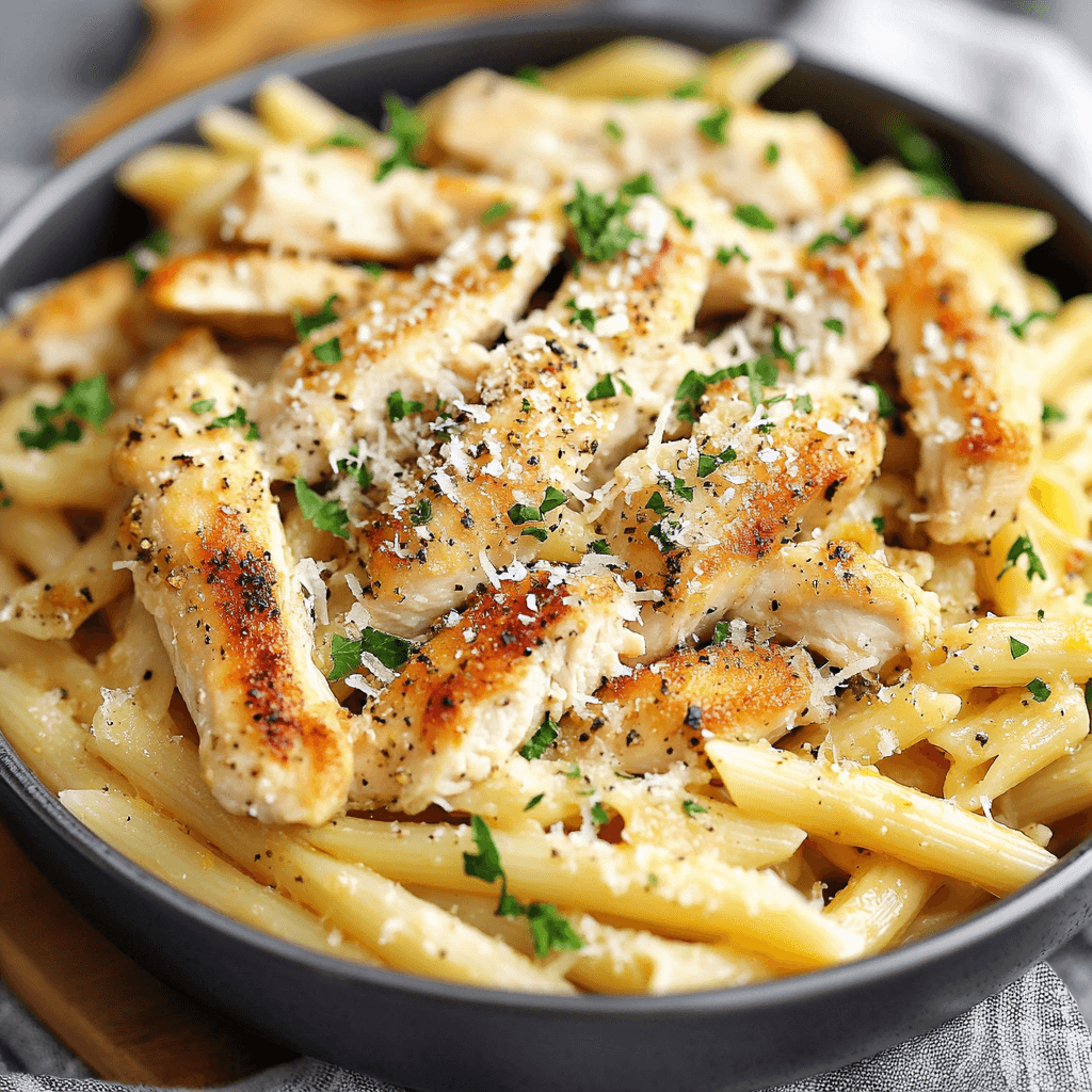 Easy Garlic Parmesan Chicken Pasta Recipe for a Healthy Dinner You'll Love!