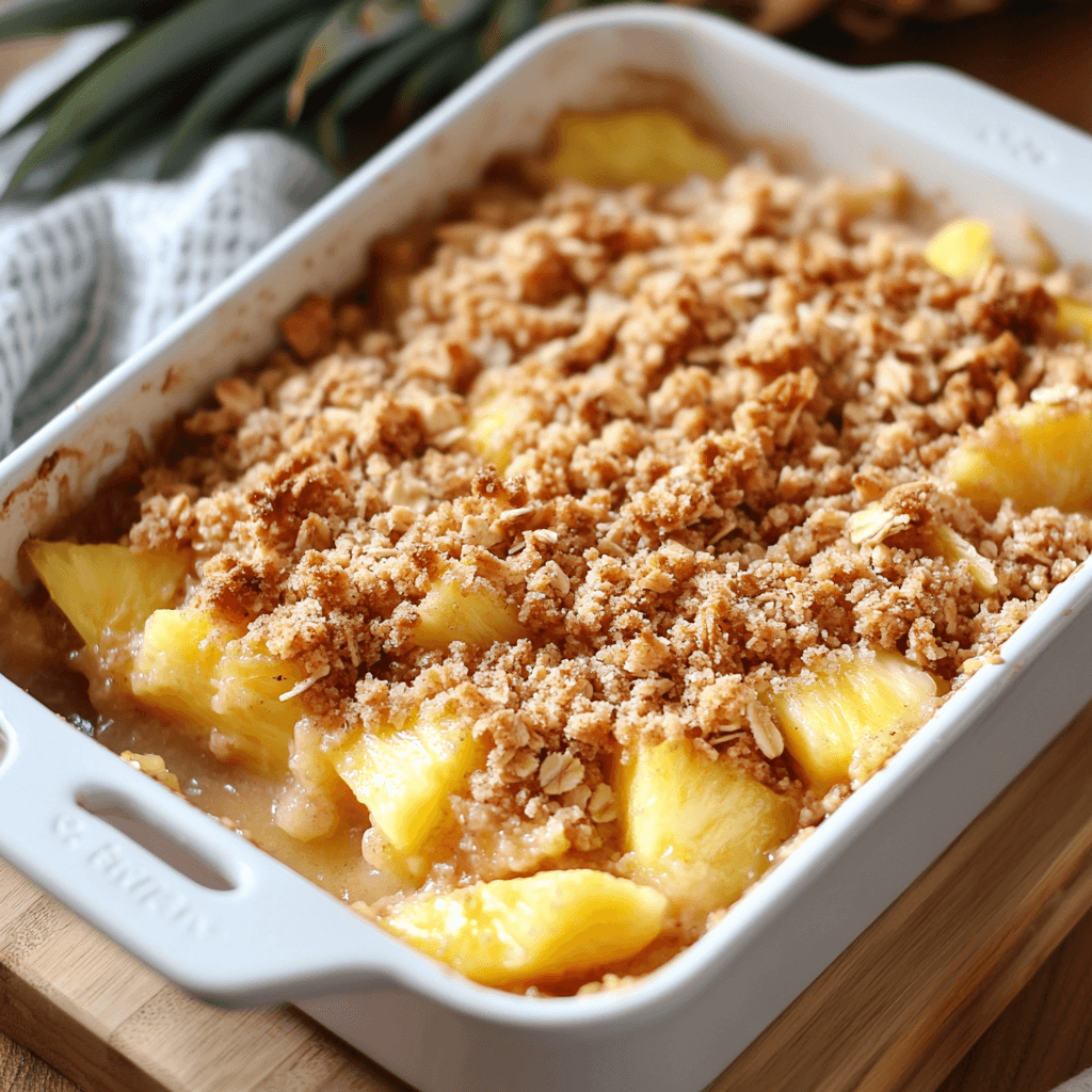 Easy Tropical Pineapple Crisp: A Delicious Dessert Delight!