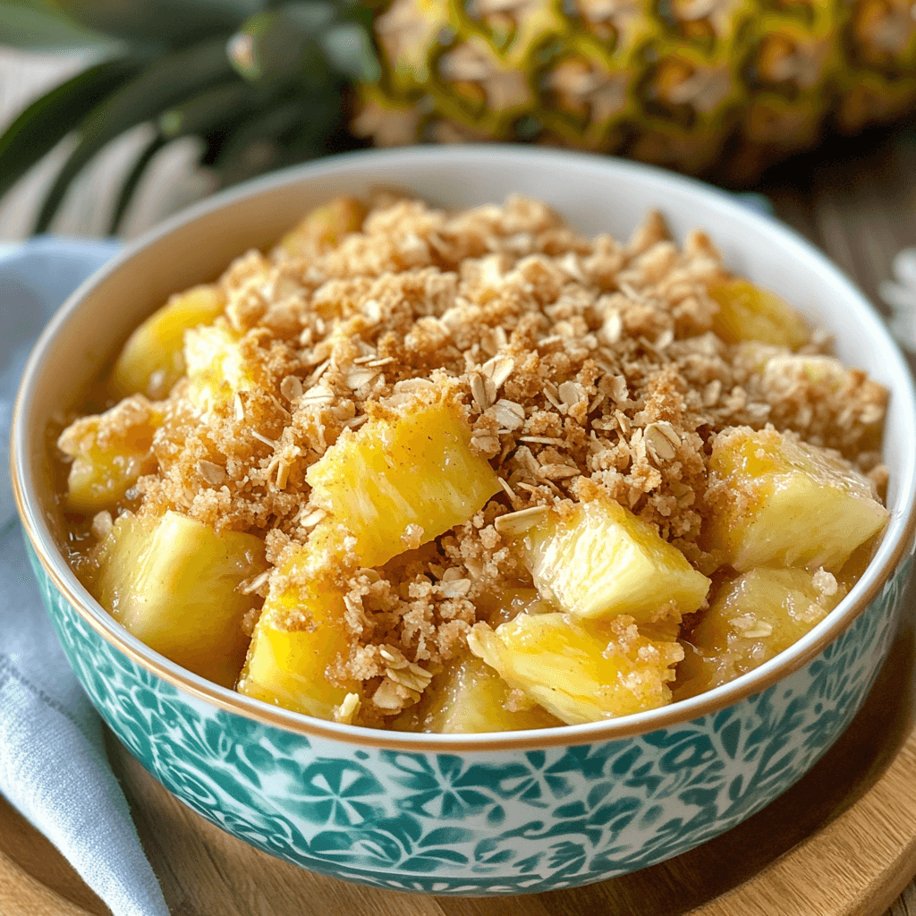 Easy Tropical Pineapple Crisp: A Delicious Dessert Delight!