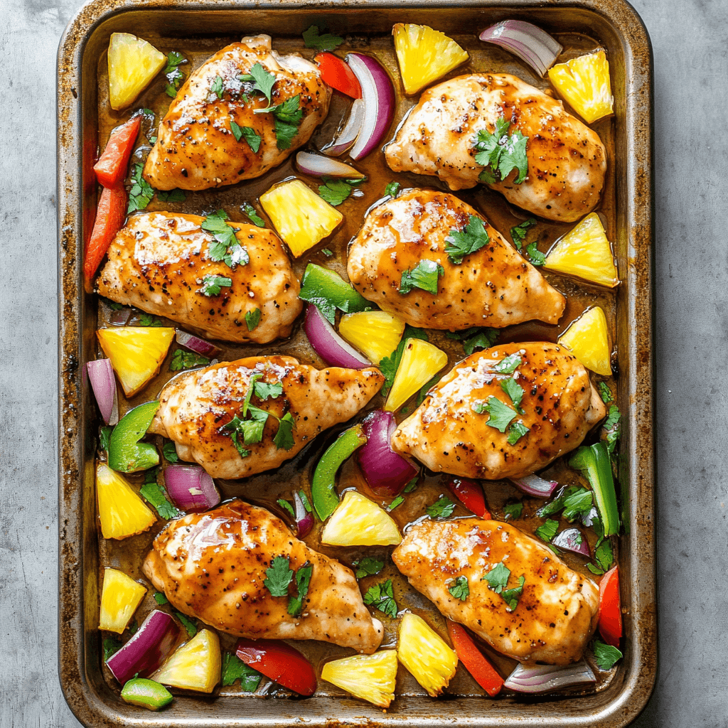 Hawaiian Chicken Sheet Pan: Easy Dinner You'll Love!