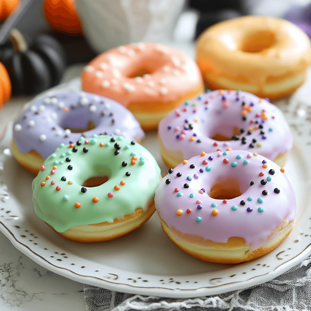 Pastel Halloween Donuts: Sweet Treats for Spooky Fun!