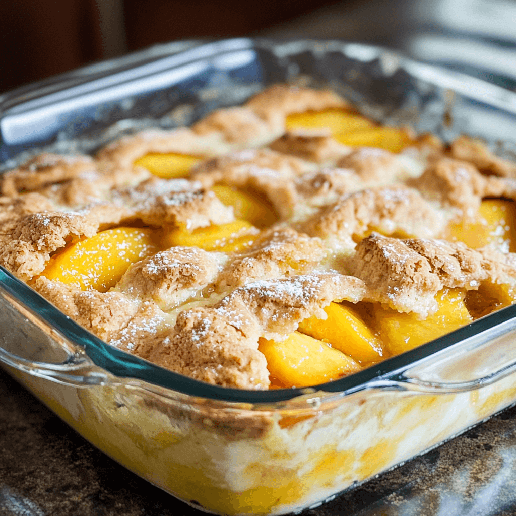Peach cobbler with fresh peaches: A delightful summer treat!