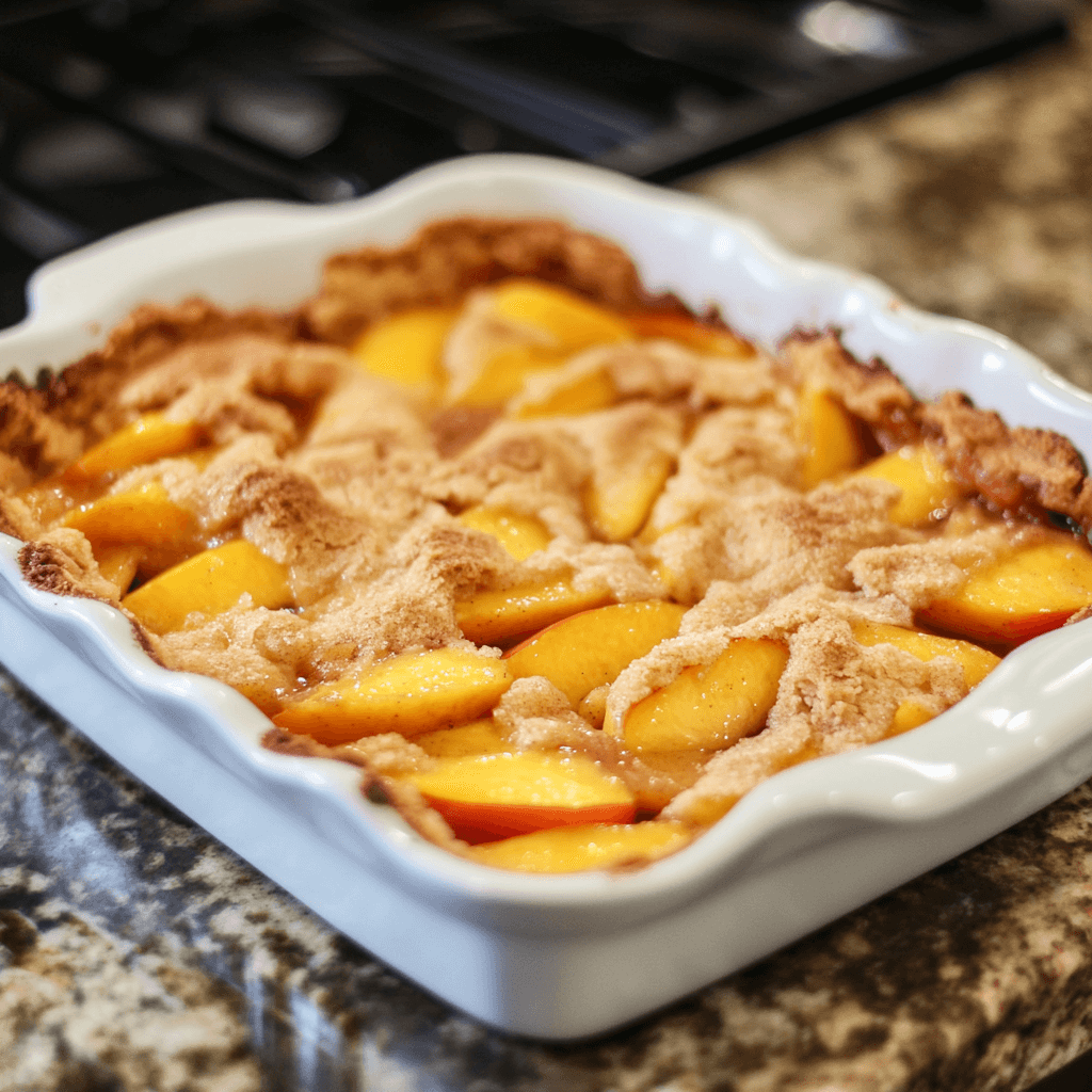 Peach cobbler with fresh peaches you'll crave every time!