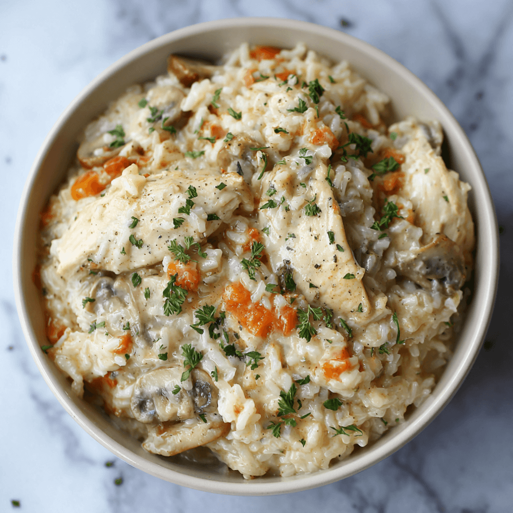 Creamy Instant Pot Chicken and Rice: Dinner Made Easy!