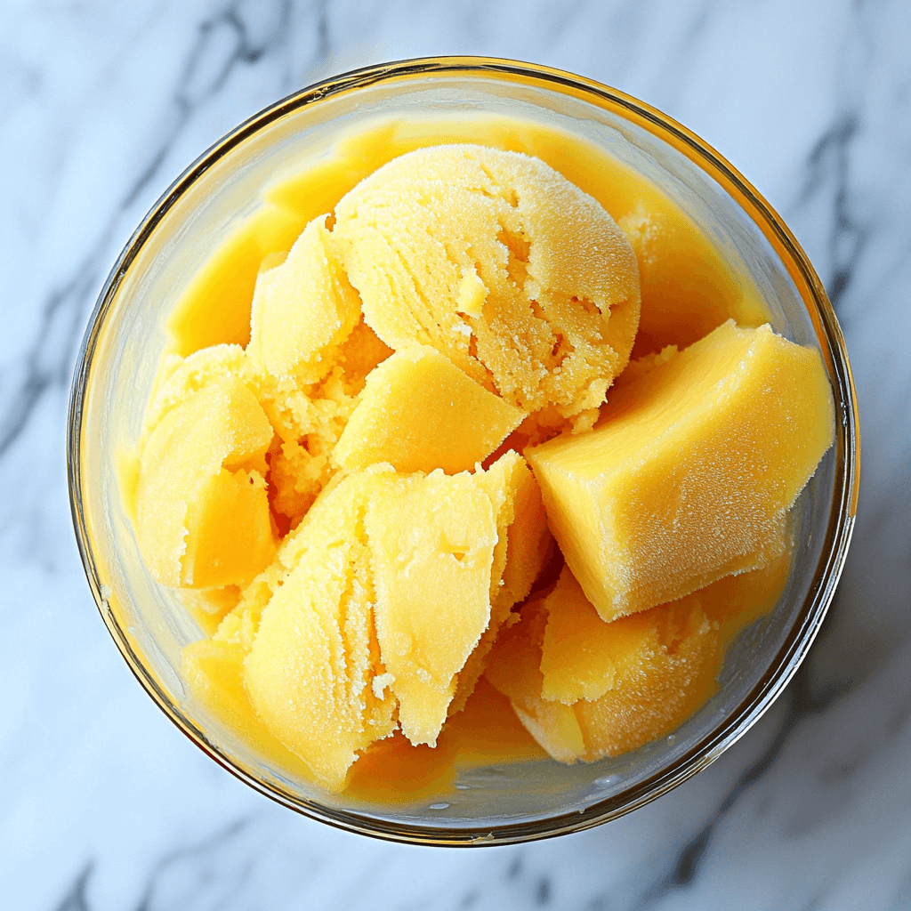 Homemade Mango Sorbet: Indulge in This Refreshing Treat!