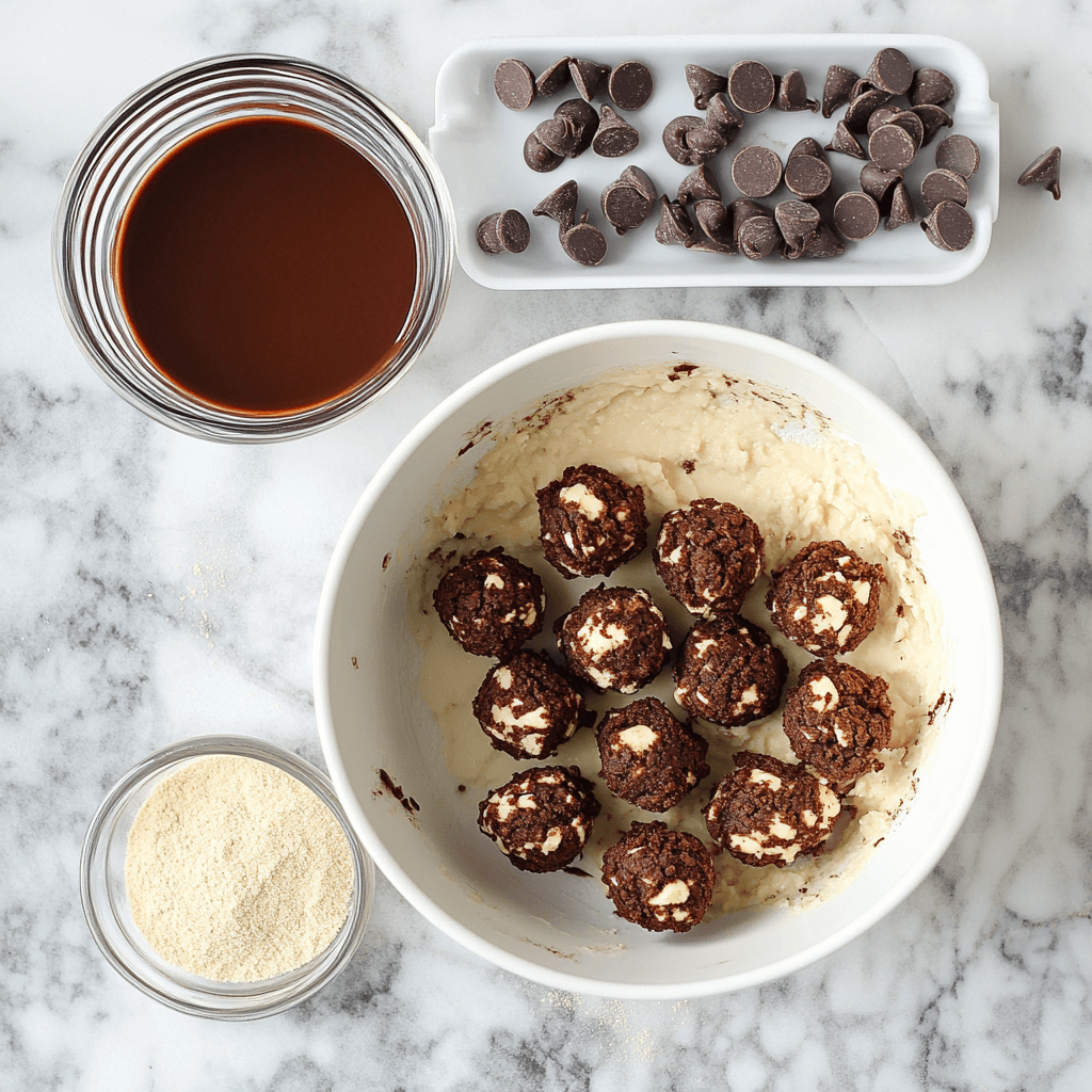 No-Bake Cottage Cheese Brownie Batter Protein Bites Delight!