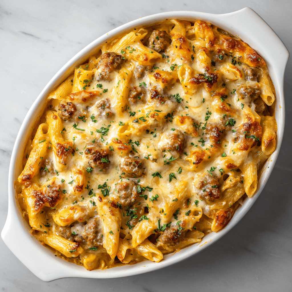 Pumpkin and Sausage Pasta Bake: A Cozy Fall Delight!