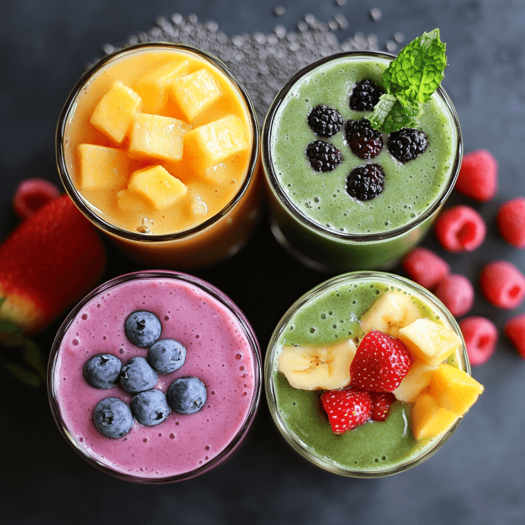 Smoothie Recipes Poster: Discover Delicious Blends Now!