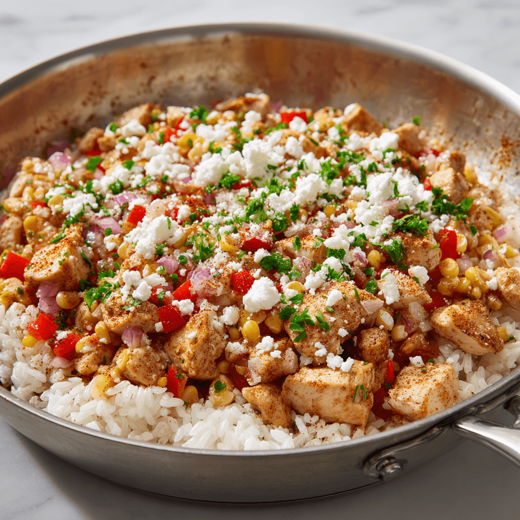 THE BEST RECIPE For Street Corn Chicken Rice Bowl You’ll Love!