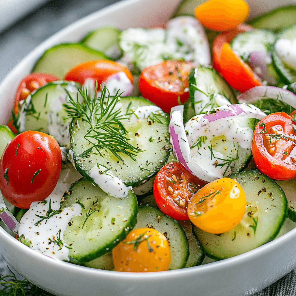 Tasty Cucumber Ranch Crack Salad: A Delightful Side Dish!