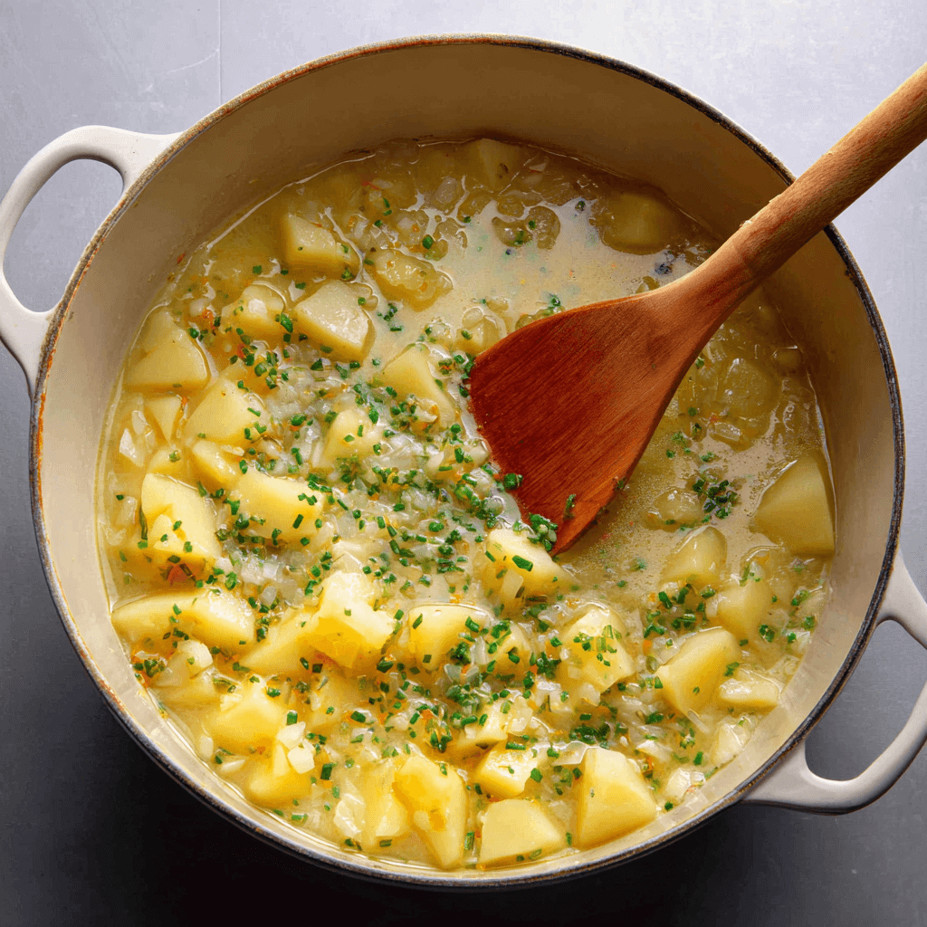Cheddar Garlic Herb Potato Soup: A Creamy Delight Awaits!