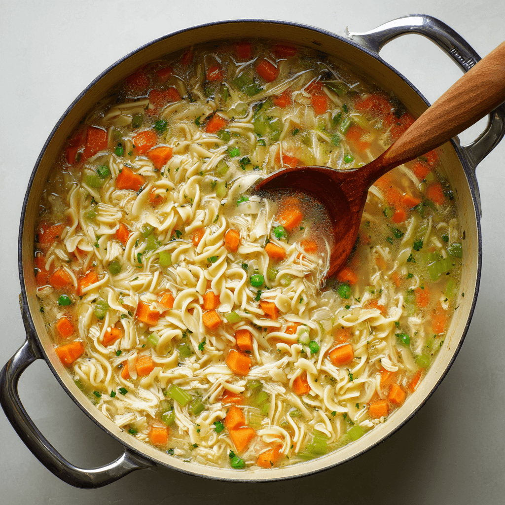 Easy Creamy Chicken Noodle Soup: A Comforting Delight!