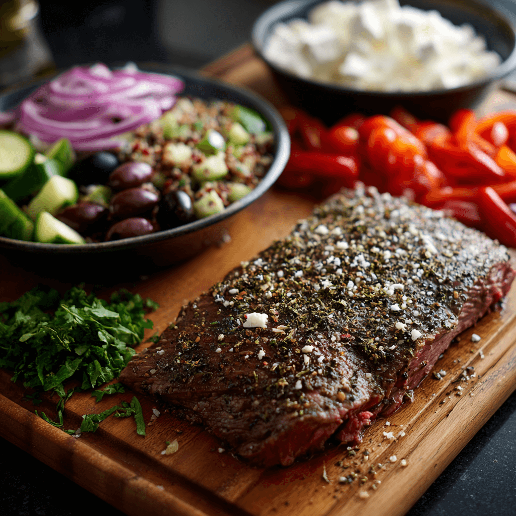 Healthy Steak Bowl Recipe Inspired by the Mediterranean Diet for a Nutritious Meal!