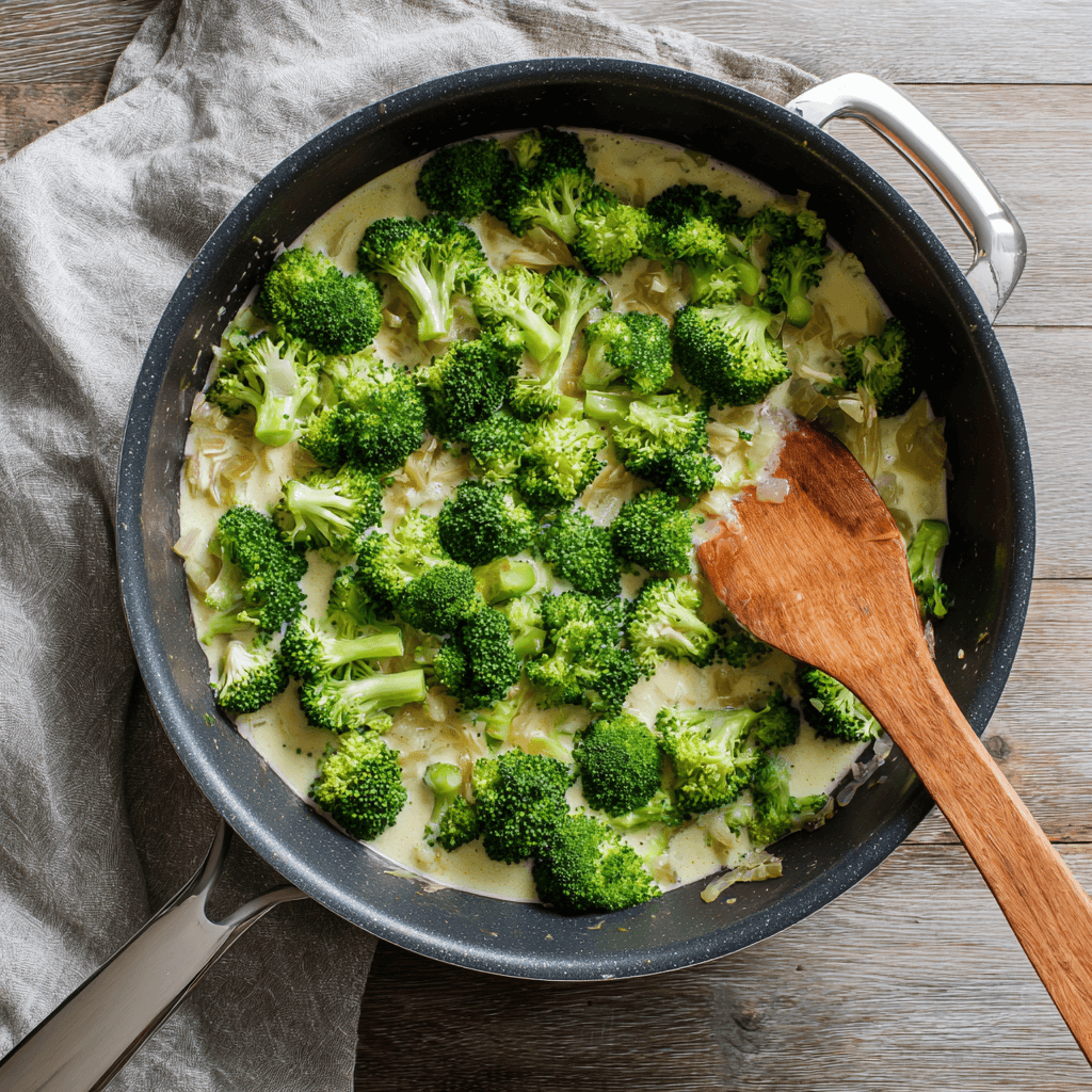 High protein broccoli cheddar soup that's deliciously easy!
