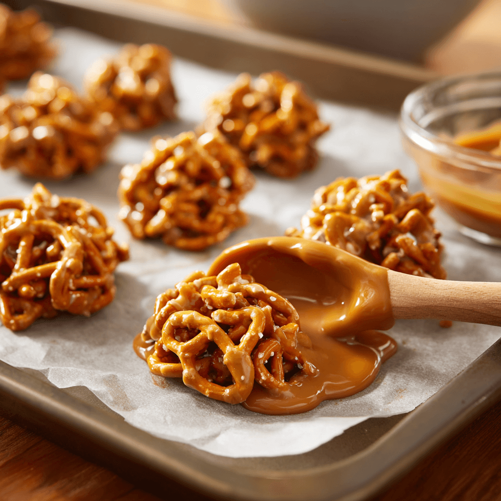 No-Bake Peanut Butter Pretzel Clusters: A Simple Treat!